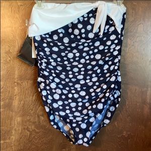 Miraclesuit Bandeau Swimsuit with detachable strap